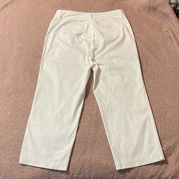 J Jill Woman's Strech Cotton Blend Pants Straight Leg Lightweight White Size 8 - Picture 4 of 12